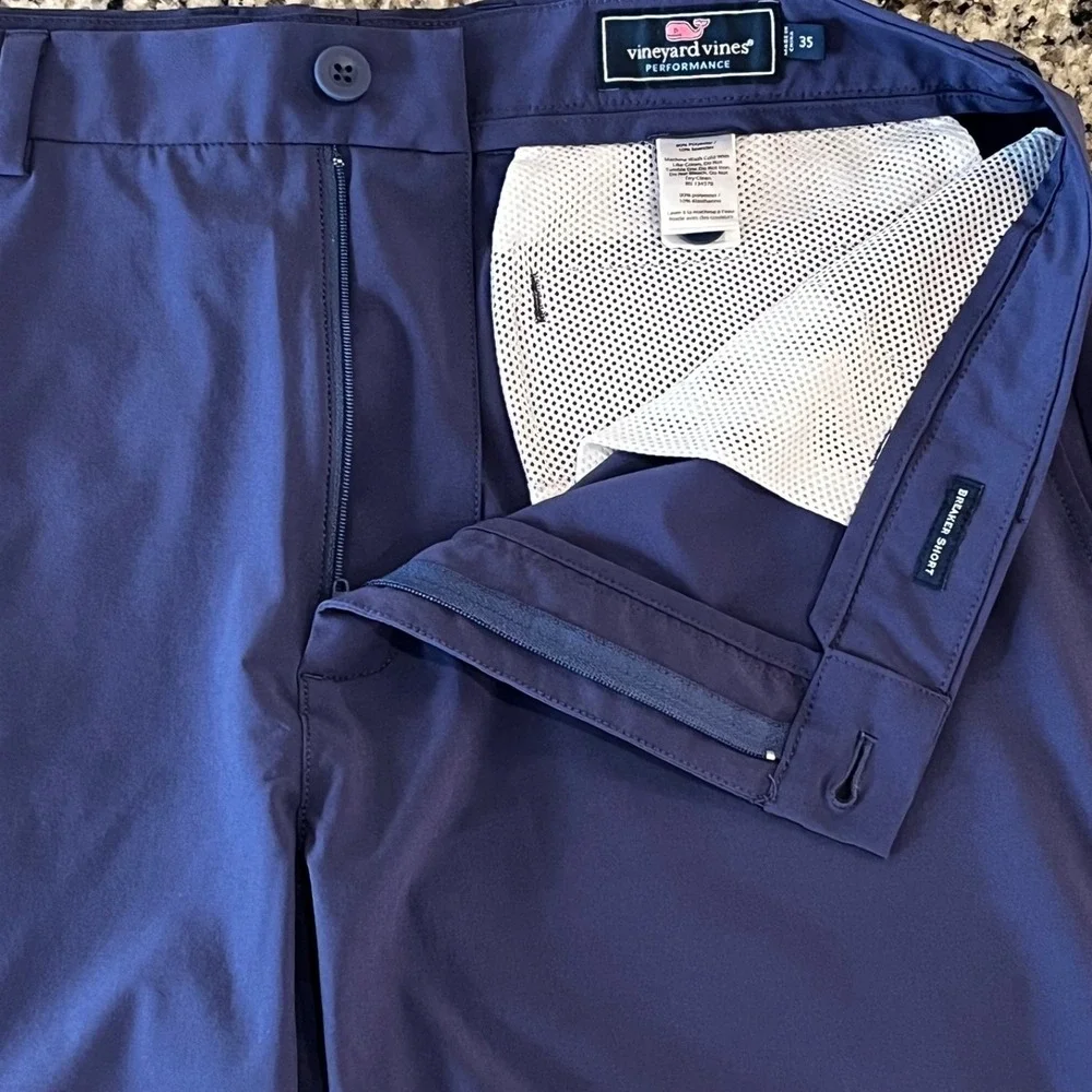 Lot of 3 Vineyard Vines Breaker Shorts Mens 35 Blue Gray Indigo 8" Performance - Picture 11 of 16